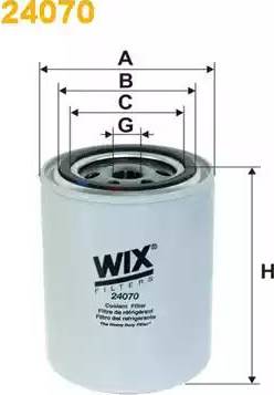 WIX Filters 24070 - Dzesēšanas šķidruma filtrs autodraugiem.lv