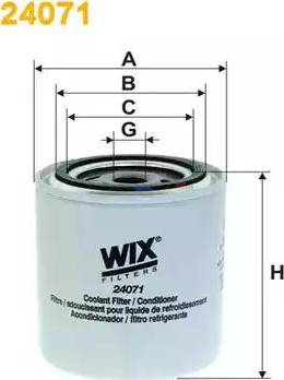 WIX Filters 24071 - Dzesēšanas šķidruma filtrs autodraugiem.lv