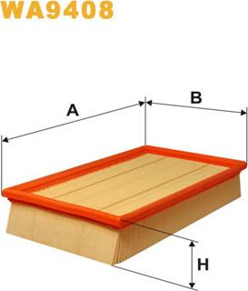 WIX Filters WA9408 - Gaisa filtrs autodraugiem.lv