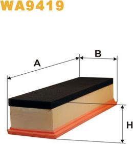 WIX Filters WA9419 - Gaisa filtrs autodraugiem.lv