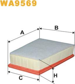 WIX Filters WA9569 - Gaisa filtrs autodraugiem.lv