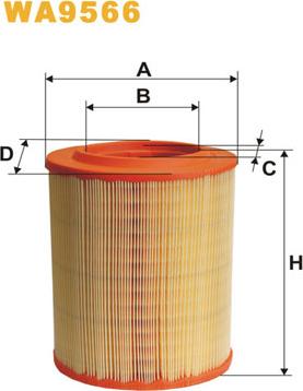 WIX Filters WA9566 - Gaisa filtrs autodraugiem.lv