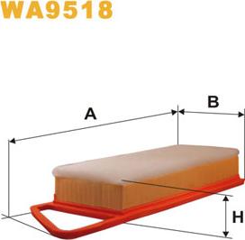 WIX Filters WA9518 - Gaisa filtrs autodraugiem.lv