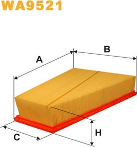 WIX Filters WA9521 - Gaisa filtrs autodraugiem.lv