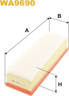 WIX Filters WA9690 - Gaisa filtrs autodraugiem.lv