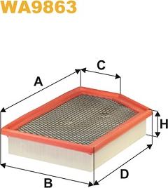 WIX Filters WA9863 - Gaisa filtrs autodraugiem.lv