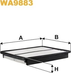 WIX Filters WA9883 - Gaisa filtrs autodraugiem.lv