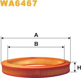 WIX Filters WA6467 - Gaisa filtrs autodraugiem.lv