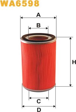 WIX Filters WA6598 - Gaisa filtrs autodraugiem.lv