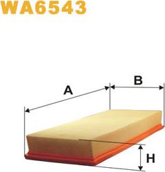 WIX Filters WA6543 - Gaisa filtrs autodraugiem.lv