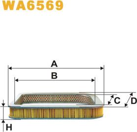 WIX Filters WA6569 - Gaisa filtrs autodraugiem.lv