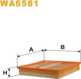 WIX Filters WA6581 - Gaisa filtrs autodraugiem.lv