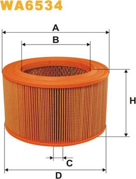 WIX Filters WA6534 - Gaisa filtrs autodraugiem.lv