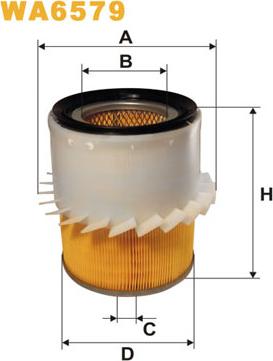 WIX Filters WA6579 - Gaisa filtrs autodraugiem.lv