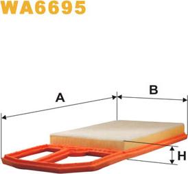 WIX Filters WA6695 - Gaisa filtrs autodraugiem.lv