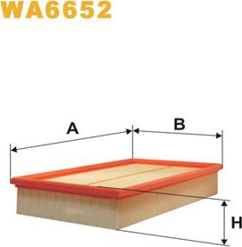 WIX Filters WA6652 - Gaisa filtrs autodraugiem.lv