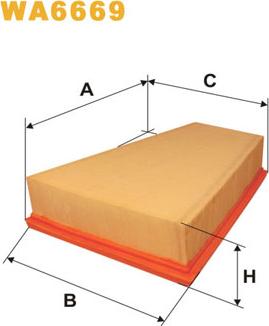 WIX Filters WA6669 - Gaisa filtrs autodraugiem.lv