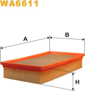 WIX Filters WA6611 - Gaisa filtrs autodraugiem.lv