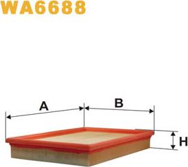 WIX Filters WA6688 - Gaisa filtrs autodraugiem.lv