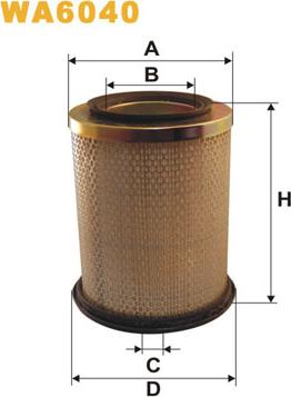 WIX Filters WA6040 - Gaisa filtrs autodraugiem.lv