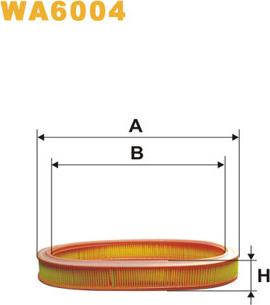 WIX Filters WA6004 - Gaisa filtrs autodraugiem.lv