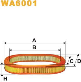 WIX Filters WA6001 - Gaisa filtrs autodraugiem.lv