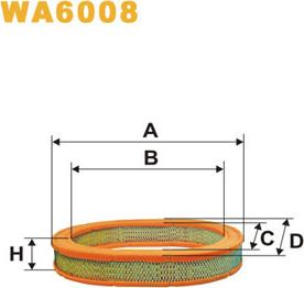 WIX Filters WA6008 - Gaisa filtrs autodraugiem.lv