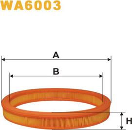 WIX Filters WA6003 - Gaisa filtrs autodraugiem.lv