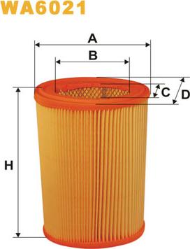 WIX Filters WA6021 - Gaisa filtrs autodraugiem.lv