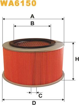 WIX Filters WA6150 - Gaisa filtrs autodraugiem.lv