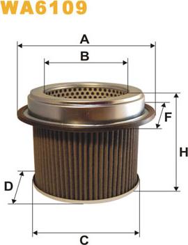 WIX Filters WA6109 - Gaisa filtrs autodraugiem.lv