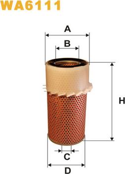 WIX Filters WA6111 - Gaisa filtrs autodraugiem.lv