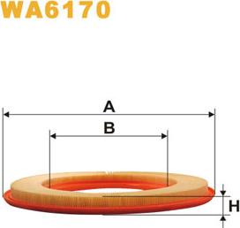 WIX Filters WA6170 - Gaisa filtrs autodraugiem.lv