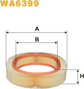 WIX Filters WA6399 - Gaisa filtrs autodraugiem.lv