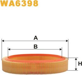 WIX Filters WA6398 - Gaisa filtrs autodraugiem.lv