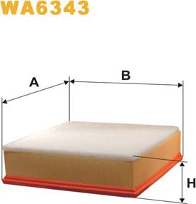 WIX Filters WA6343 - Gaisa filtrs autodraugiem.lv