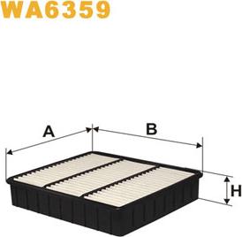 WIX Filters WA6359 - Gaisa filtrs autodraugiem.lv