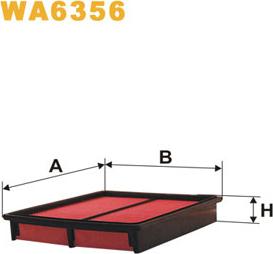 WIX Filters WA6356 - Gaisa filtrs autodraugiem.lv