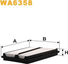 WIX Filters WA6358 - Gaisa filtrs autodraugiem.lv