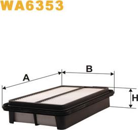 WIX Filters WA6353 - Gaisa filtrs autodraugiem.lv