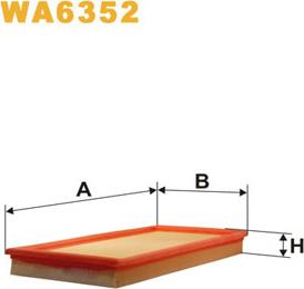 WIX Filters WA6352 - Gaisa filtrs autodraugiem.lv