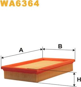 WIX Filters WA6364 - Gaisa filtrs autodraugiem.lv