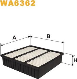 WIX Filters WA6362 - Gaisa filtrs autodraugiem.lv