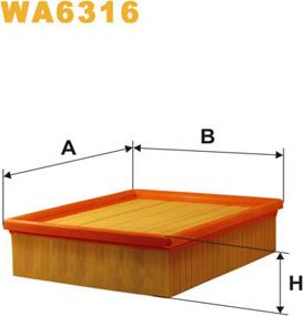 WIX Filters WA6316 - Gaisa filtrs autodraugiem.lv