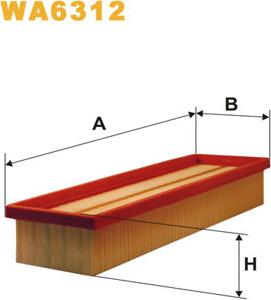 WIX Filters WA6312 - Gaisa filtrs autodraugiem.lv