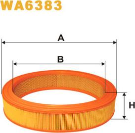 WIX Filters WA6383 - Gaisa filtrs autodraugiem.lv