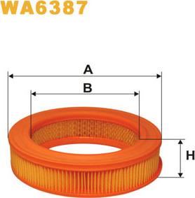 WIX Filters WA6387 - Gaisa filtrs autodraugiem.lv