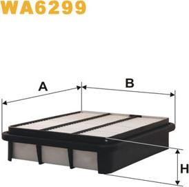 WIX Filters WA6299 - Gaisa filtrs autodraugiem.lv