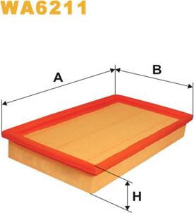 WIX Filters WA6211 - Gaisa filtrs autodraugiem.lv