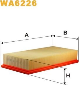 WIX Filters WA6226 - Gaisa filtrs autodraugiem.lv